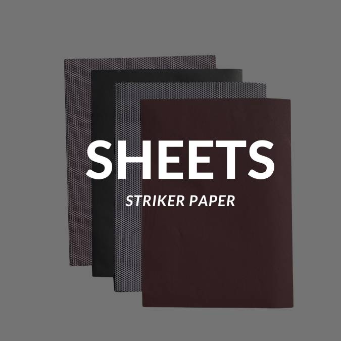 striker paper sheet - self adhesive matches paper