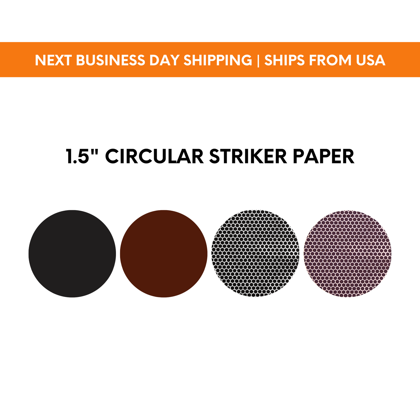 1.5" Circle | Pre-cut Striker Paper