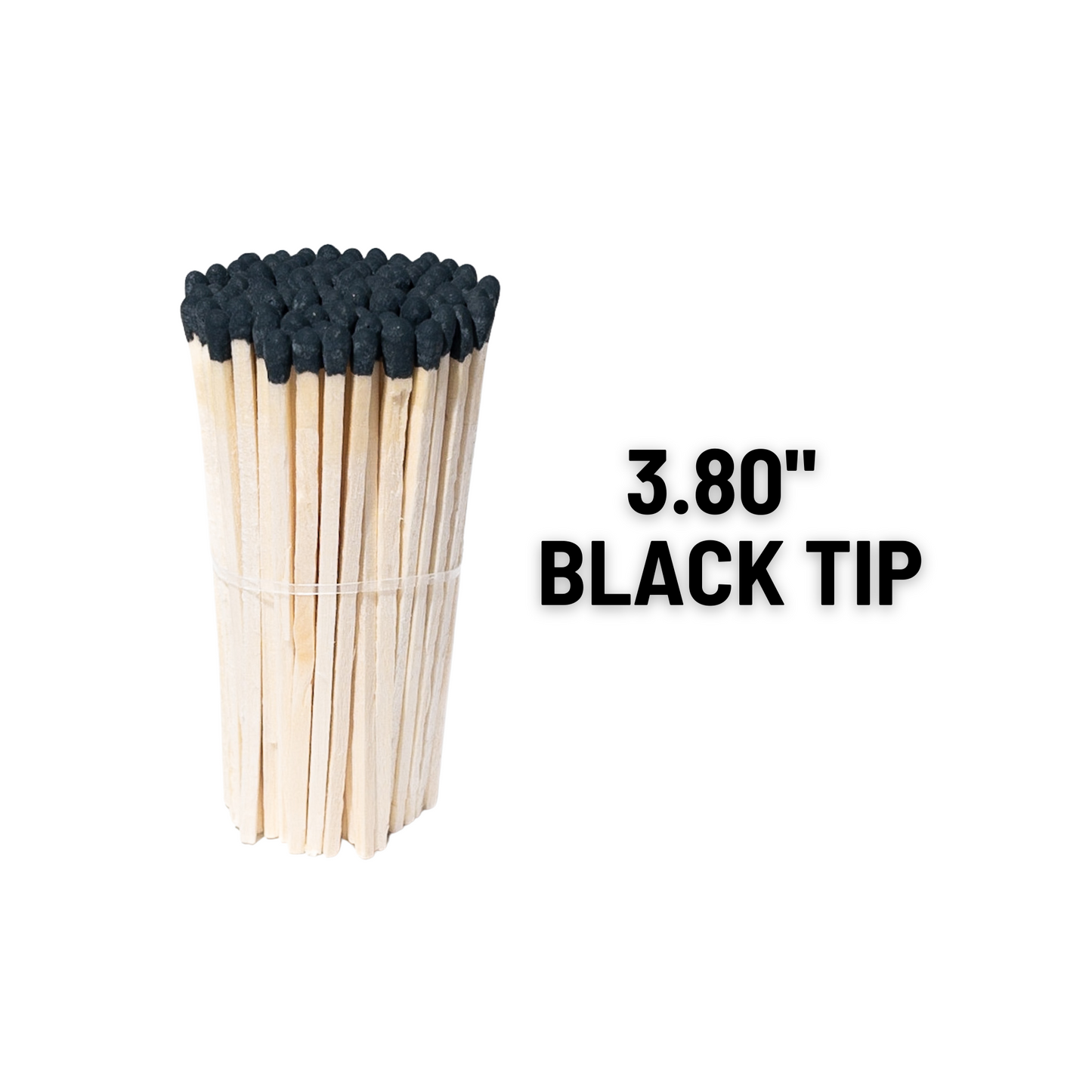 3.80" Black Tip Long matches | Bulk matches | Matches Kit