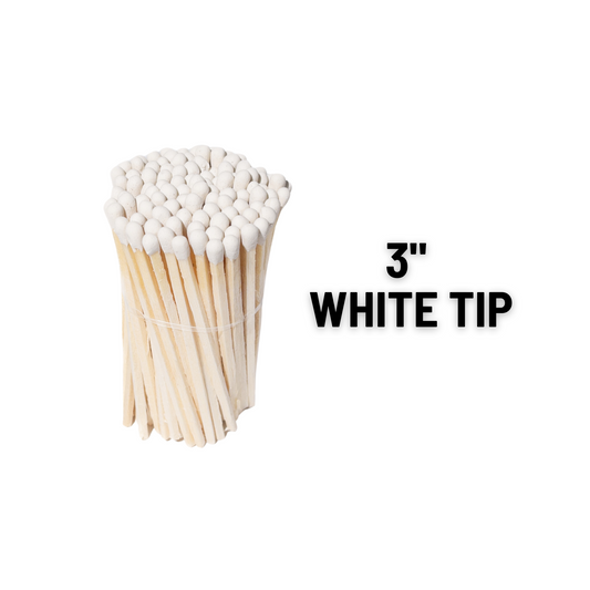 3" White Tip Long matches | Bulk matches | Matches Kit
