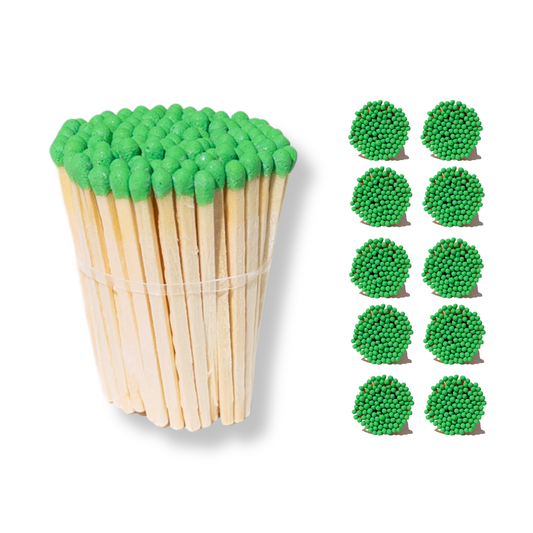 1.90โ Safety Matches โ Lime Green