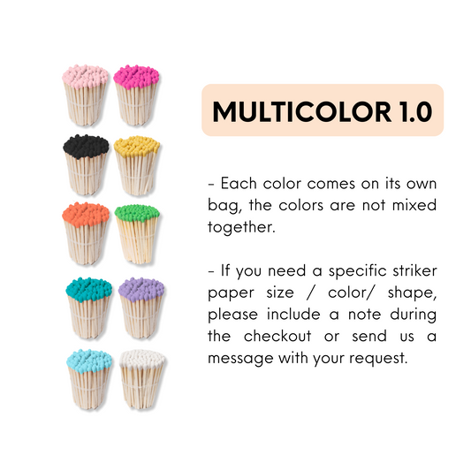 Multicolor 1.0 | 1.90" Safety Matches