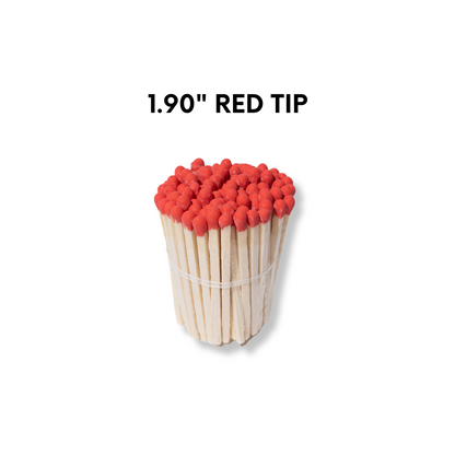 Red Tip 1.90" - Safety Matches