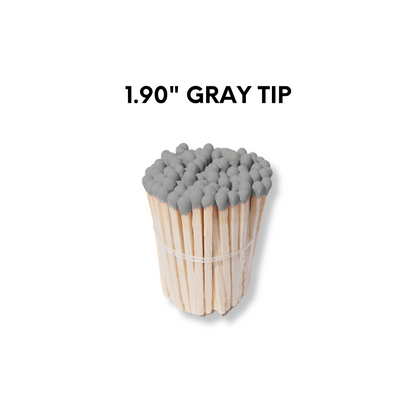 Gray Tip 1.90" - Safety Matches