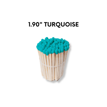 Turquoise Tip 1.90" - Safety Matches