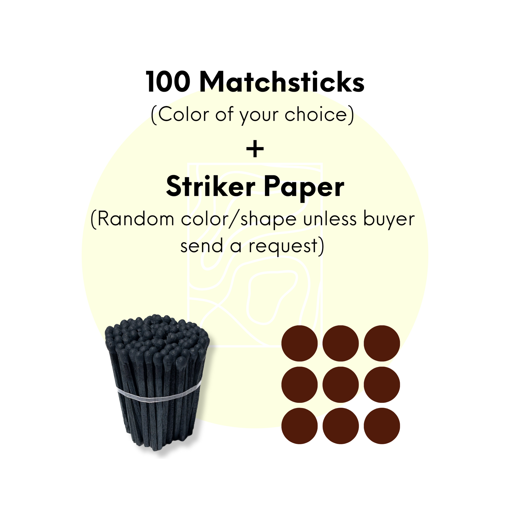 1.95 100 Matchsticks Bulk Matches Matchstick Refill Colorful Matches Safety  Matches 