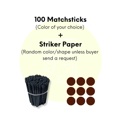 1.90" Safety Matches - 100 or 200 matchsticks