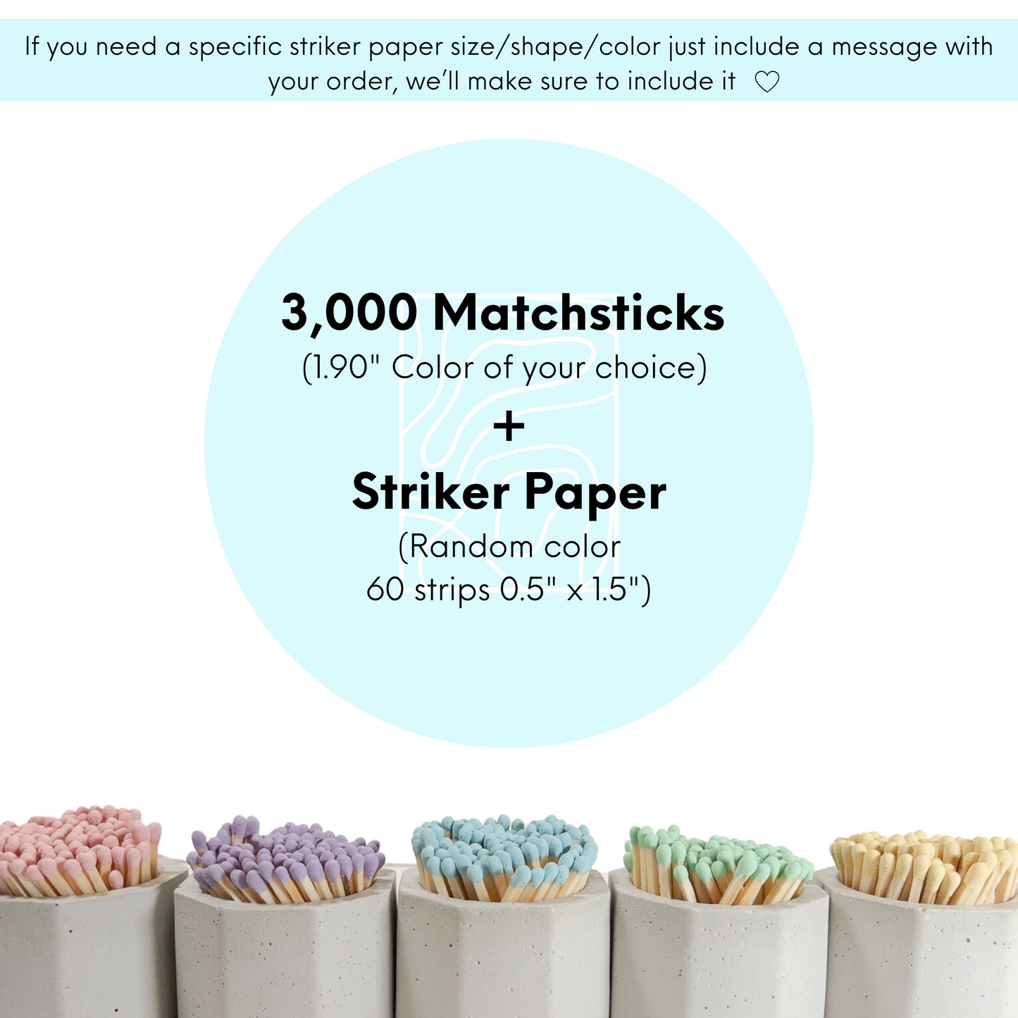 1.90" Safety Matches - 500 to 10,000 Matchsticks