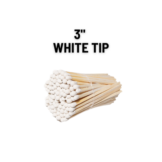 3" White Tip Long matches | Bulk matches | Matches Kit