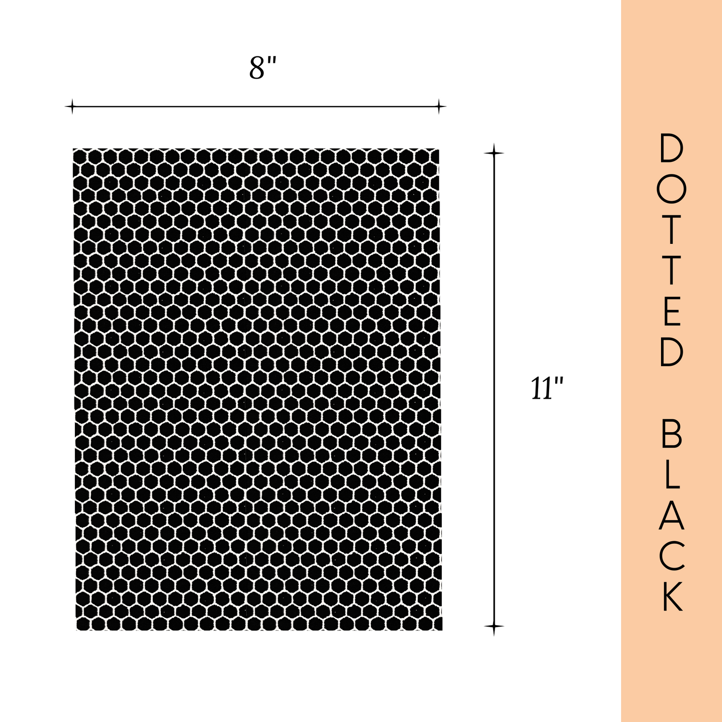 Dotted Black Sheet | Self Adhesive