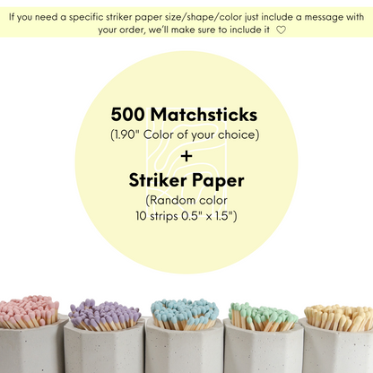 1.90" Safety Matches - 500 to 10,000 Matchsticks