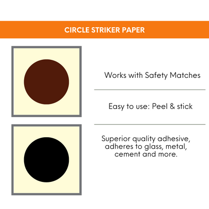 0.5" Circle | Pre-cut Striker Paper