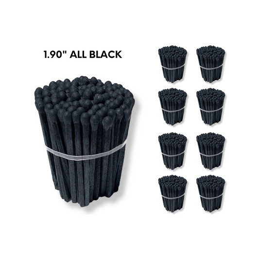 All Black 1.90" - Safety Matches