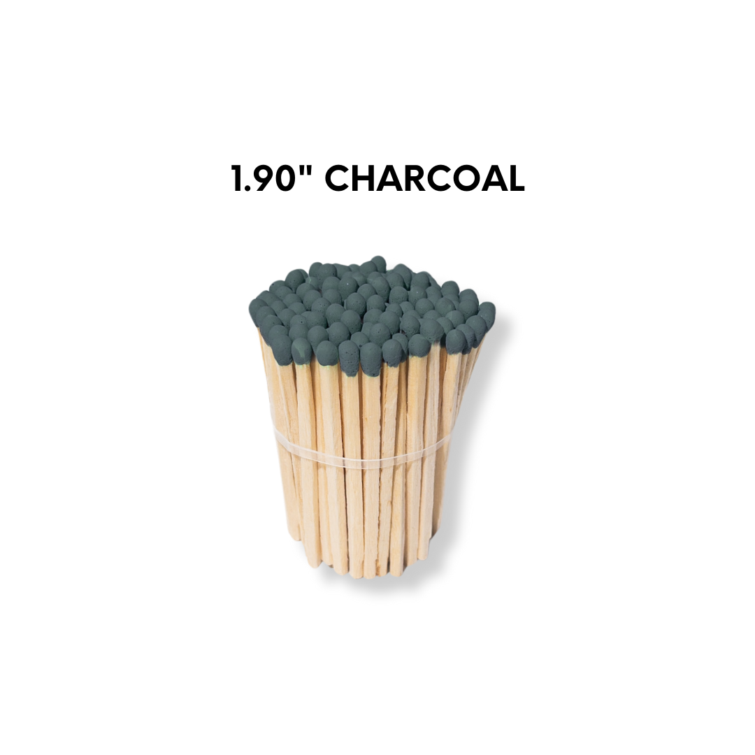 Charcoal 1.90" - Safety Matches