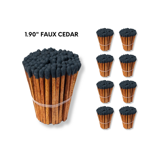 Faux Cedar 1.90" - Safety Matches