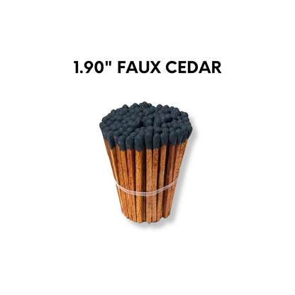 Faux Cedar 1.90" - Safety Matches