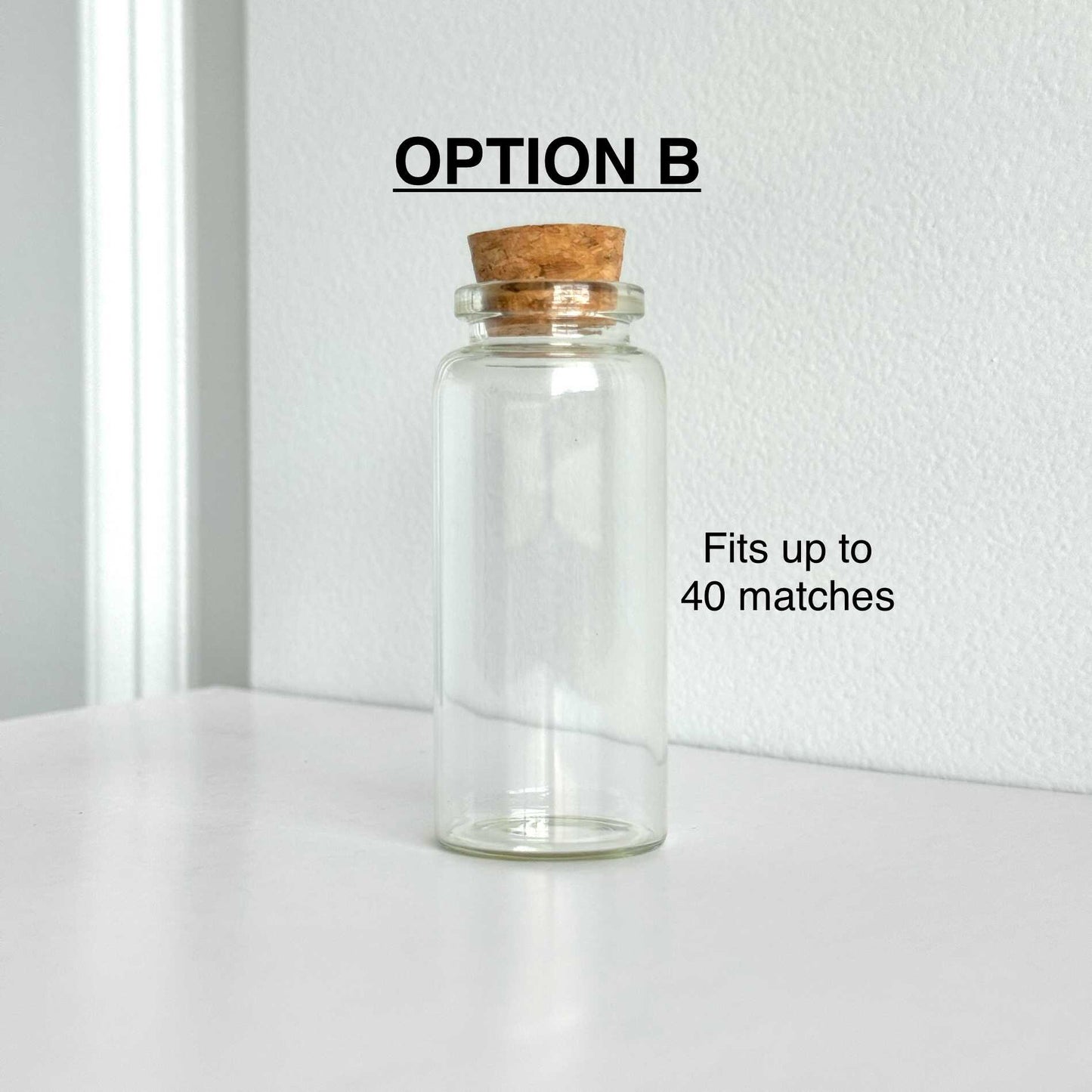 OPTION B | Empty Bottles + Striker paper + Cork Stoppers