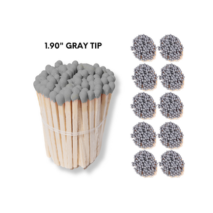 Gray Tip 1.90" - Safety Matches
