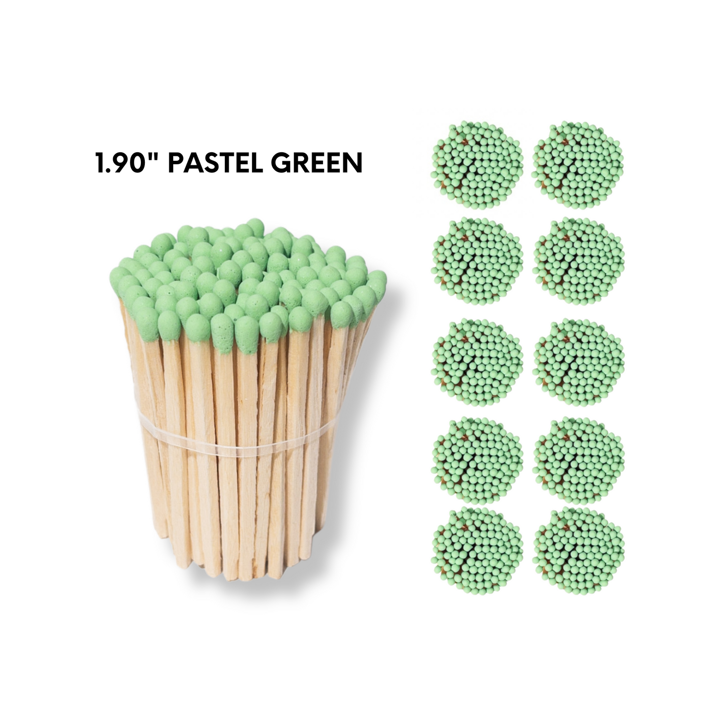 Pastel Green 1.90" - Safety Matches