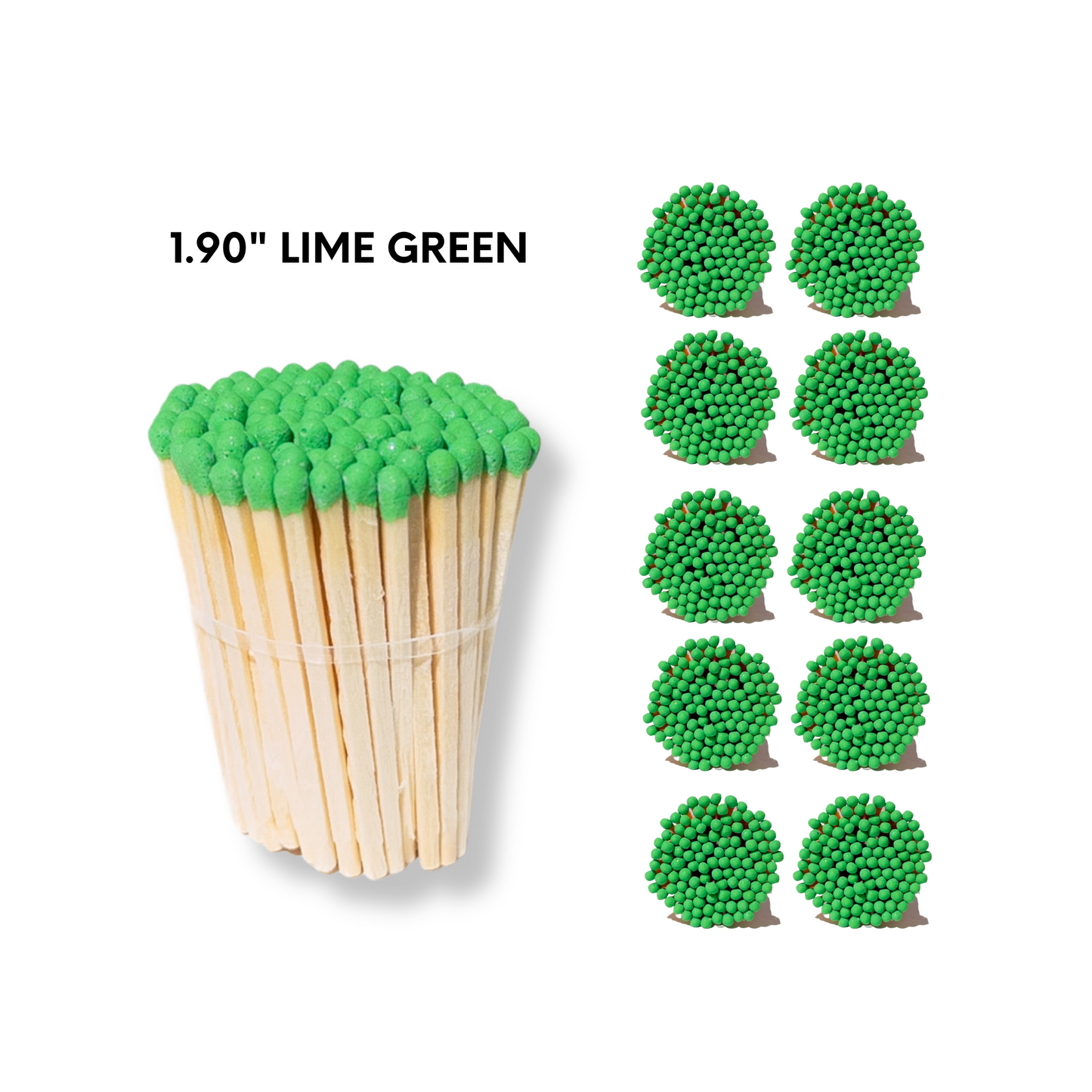 Lime Green 1.90" - Safety Matches