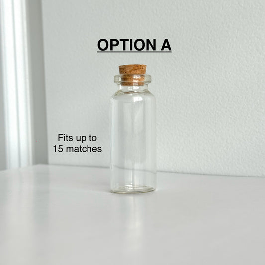 OPTION A | Empty Bottles + Striker paper + Cork Stoppers