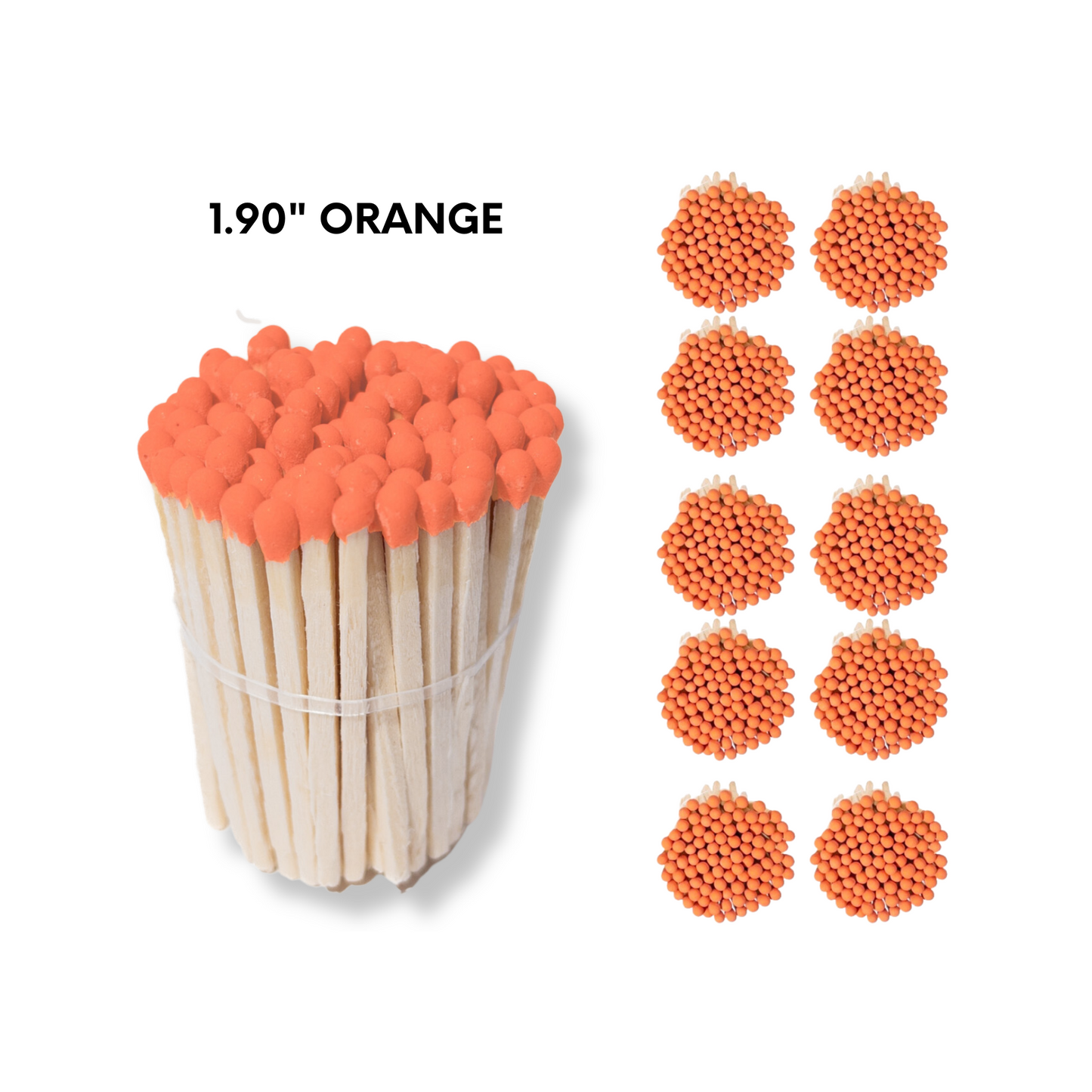 Orange Tip 1.90" - Safety Matches