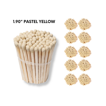 Pastel Yellow 1.90" - Safety Matches