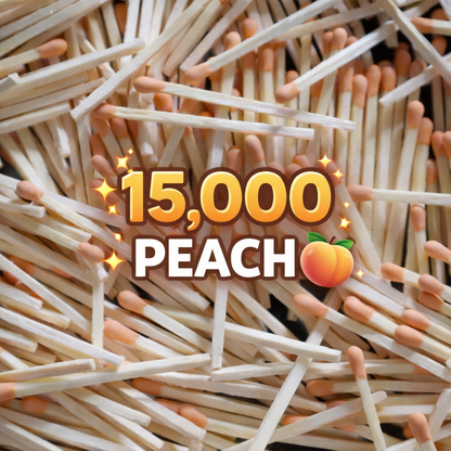 Peach 1.90" - 15,000 Matchsticks