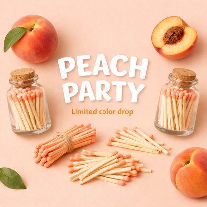 Peach 1.90" - 15,000 Matchsticks