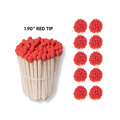 Red Tip 1.90" - Safety Matches