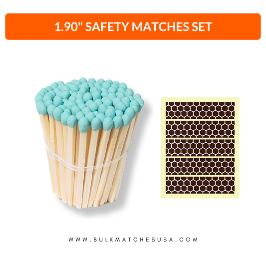 1.90” Safety Matches – Skyblue
