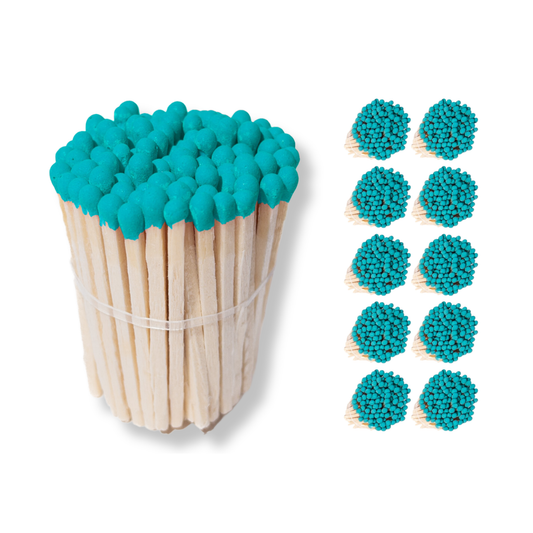 Turquoise Tip 1.90" - Safety Matches