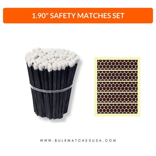 1.90” Safety Matches – Tuxedo