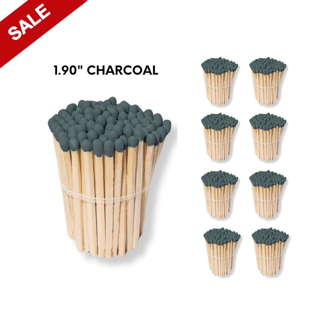 Charcoal 1.90" - Safety Matches