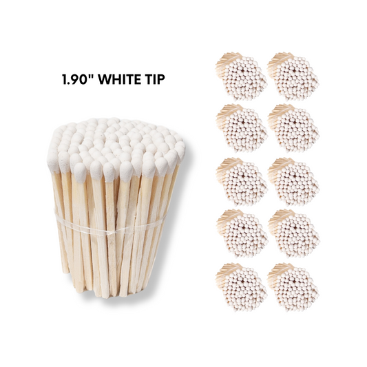 White Tip 1.90" - Safety Matches