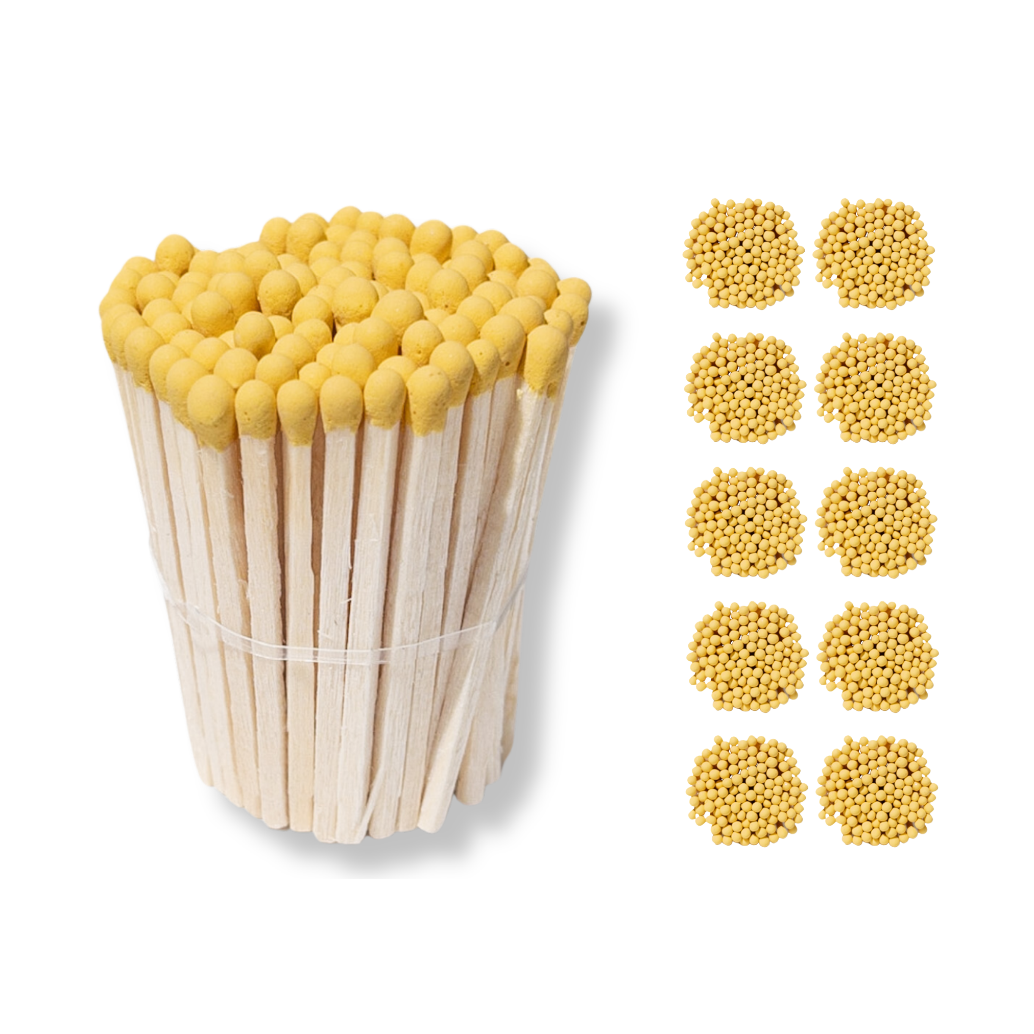Yellow Tip Safety Matches – 1.90” Matches for Events & Candles – BULK ...