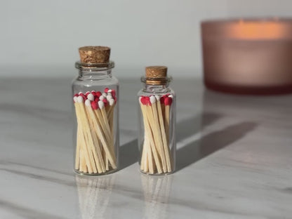 Red and White Mix Safety Matches | Matches in a bottle | Valentine's Edition
