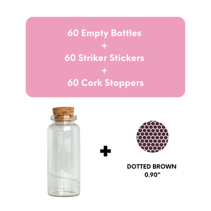 OPTION B | Empty Bottles + Striker paper + Cork Stoppers